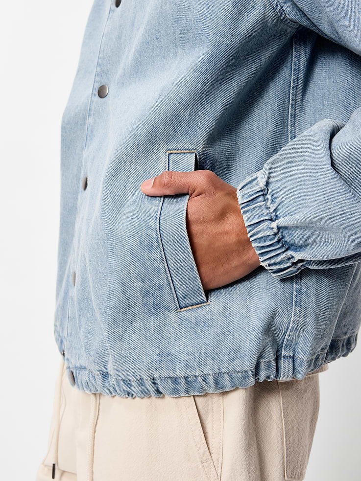Image number 5 showing, Denim Coach Jacket
