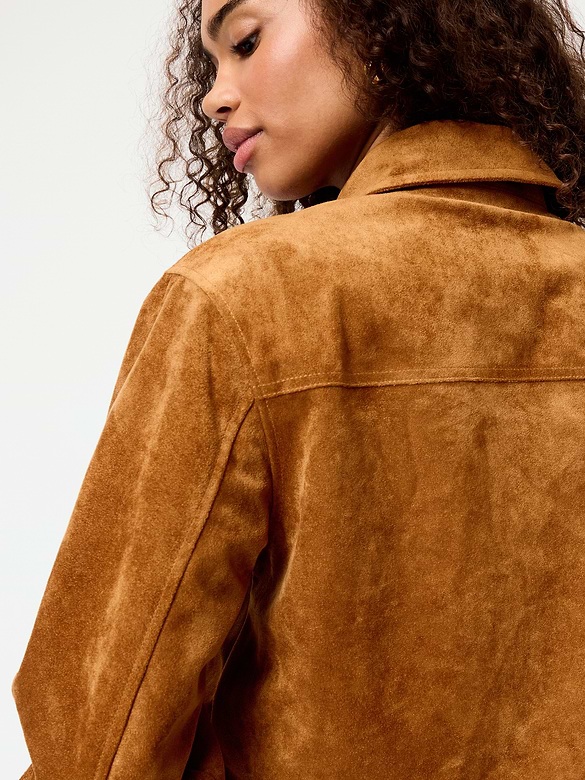 Classic Faux-Suede Jacket
