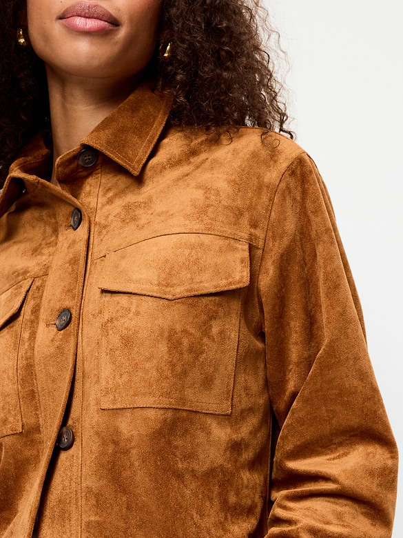 Classic Faux-Suede Jacket
