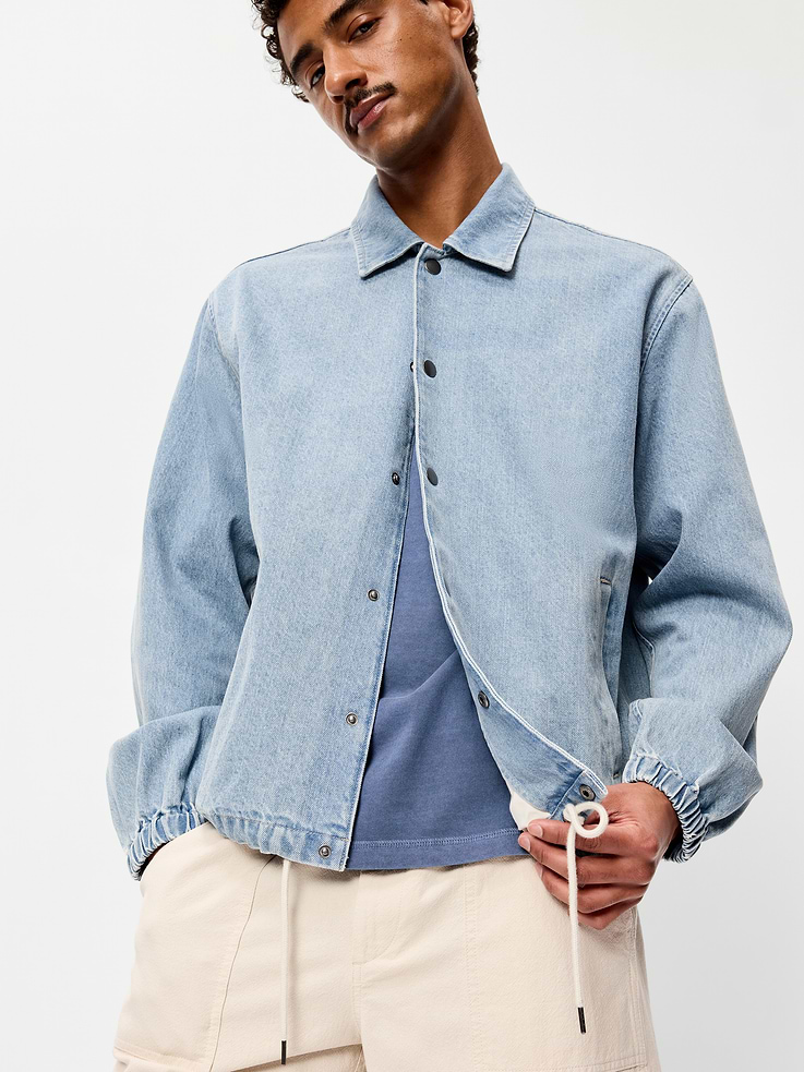 Image number 6 showing, Denim Coach Jacket