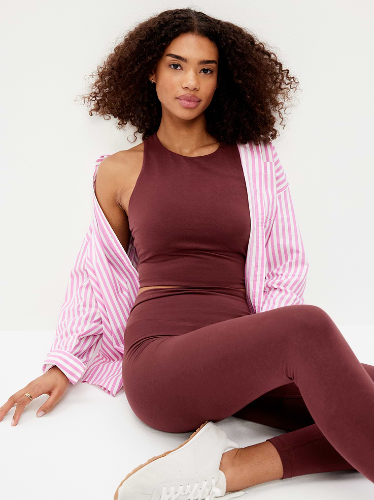 Image number 3 showing, Light Support PowerChill High-Neck Racerback Sports Bra