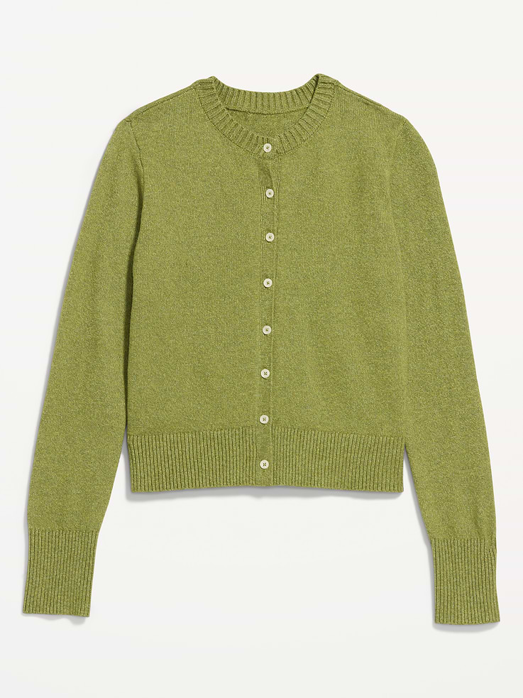 Image number 4 showing, Crew-Neck Cardigan Sweater