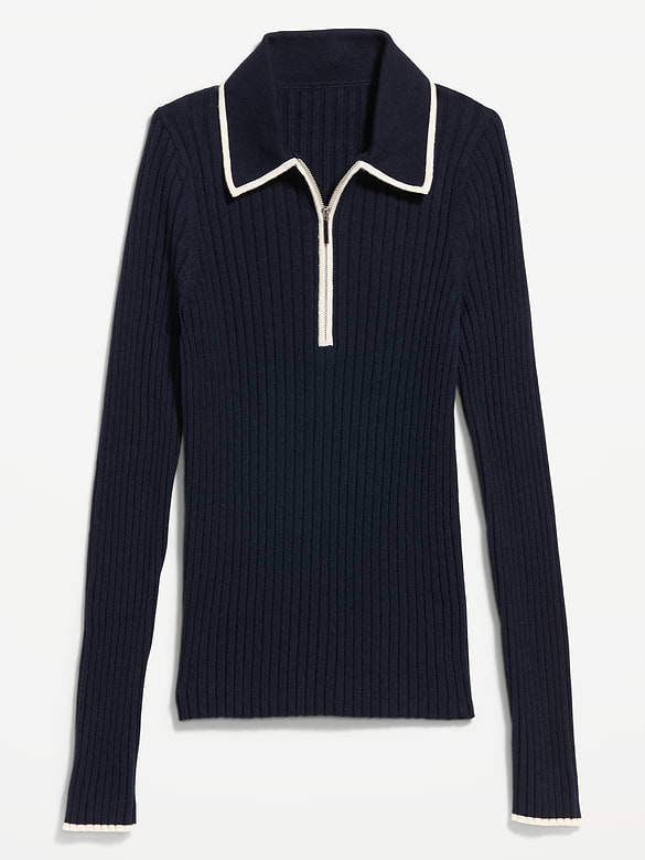 Long-Sleeve Half-Zip Top
