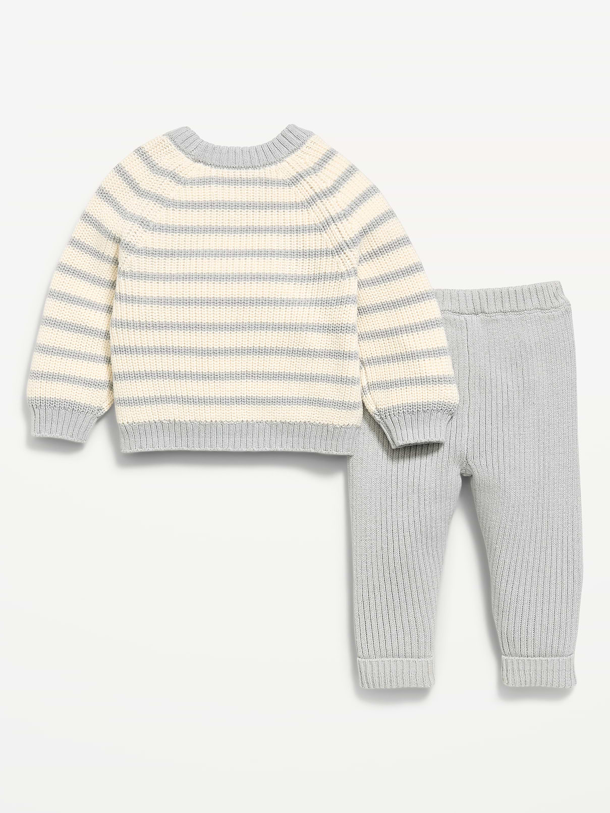 Image number 2 showing, Cozy Ribbed Sweater and Leggings Set for Baby