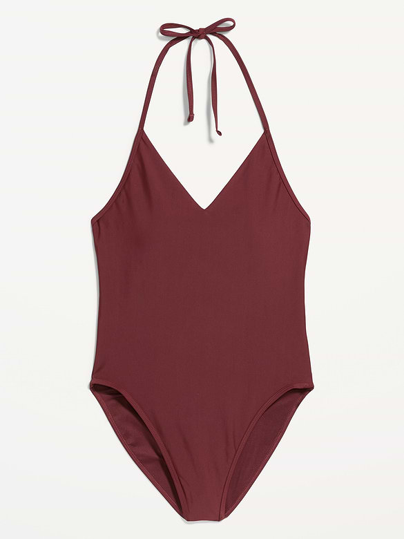 V-Neck Halter Swimsuit