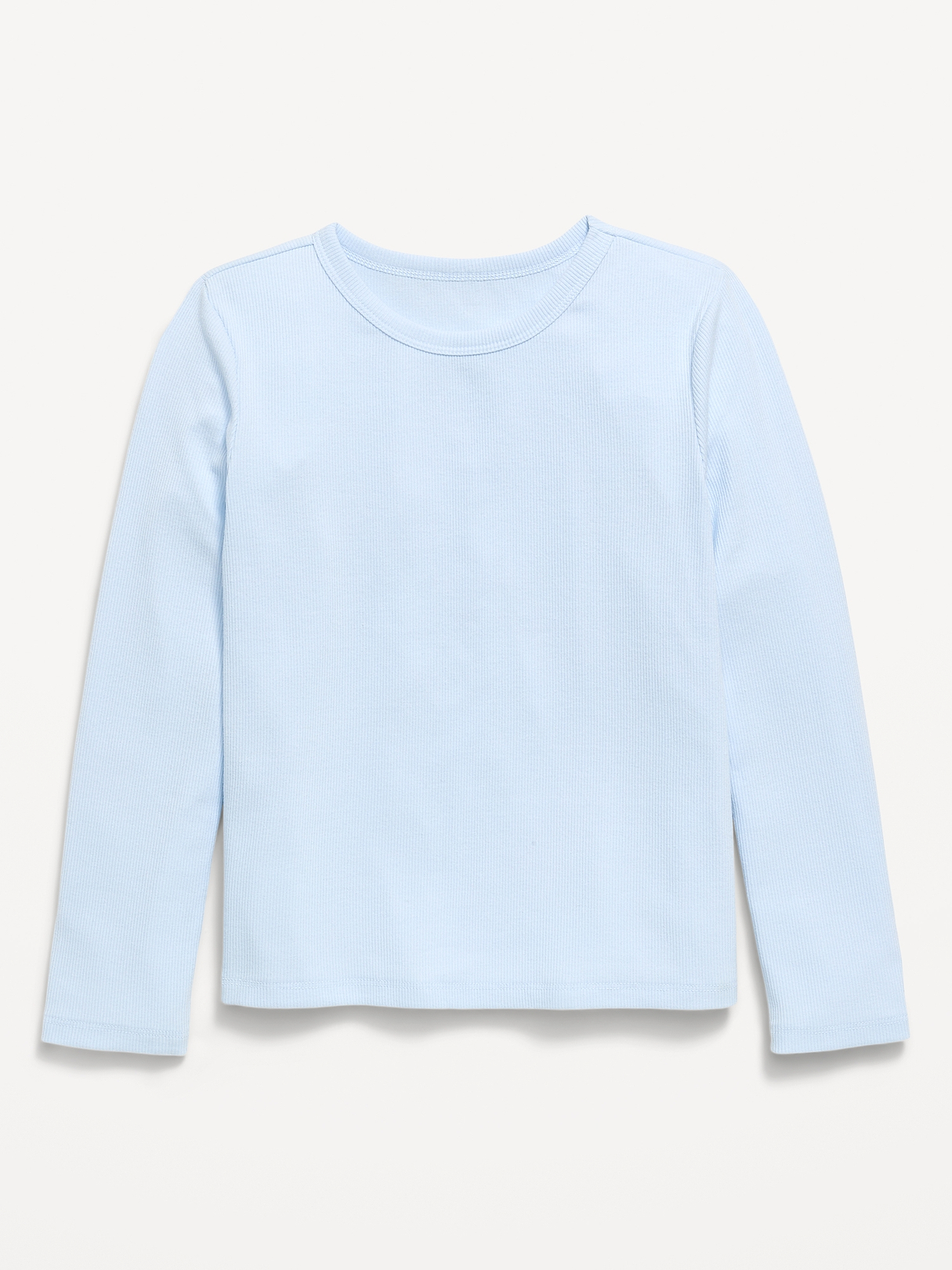 Softest Long-Sleeve Ribbed T-Shirt for Girls | Old Navy
