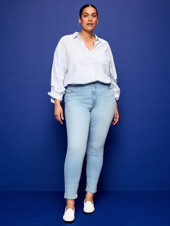 High-Waisted Wow Super-Skinny Jeans