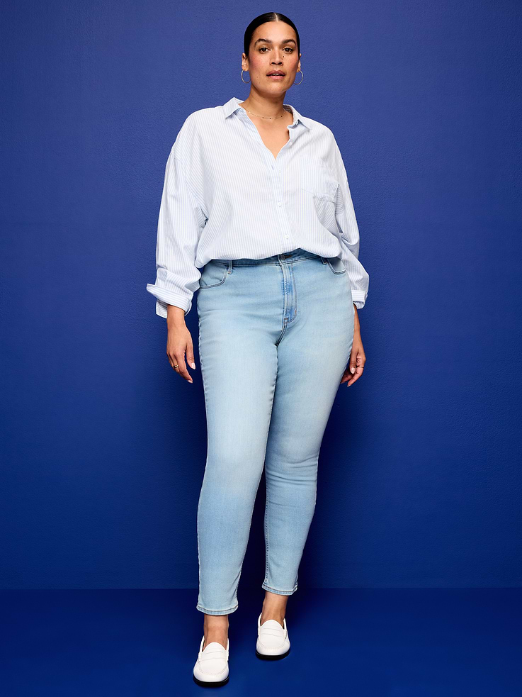 Image number 8 showing, High-Waisted Wow Super-Skinny Jeans