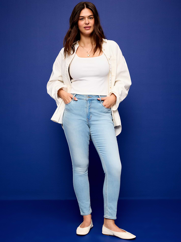 Image number 6 showing, High-Waisted Wow Super-Skinny Jeans