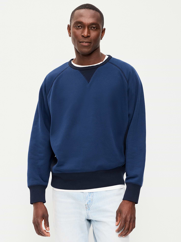 Image number 1 showing, Oversized Heavyweight Crew-Neck Sweatshirt