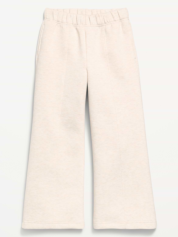 High-Waisted Bounce Fleece Wide-Leg Sweatpants for Girls