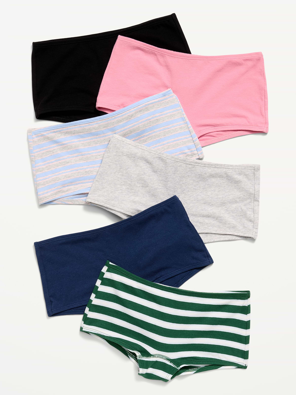 Boyshorts Underwear 6-Pack for Girls