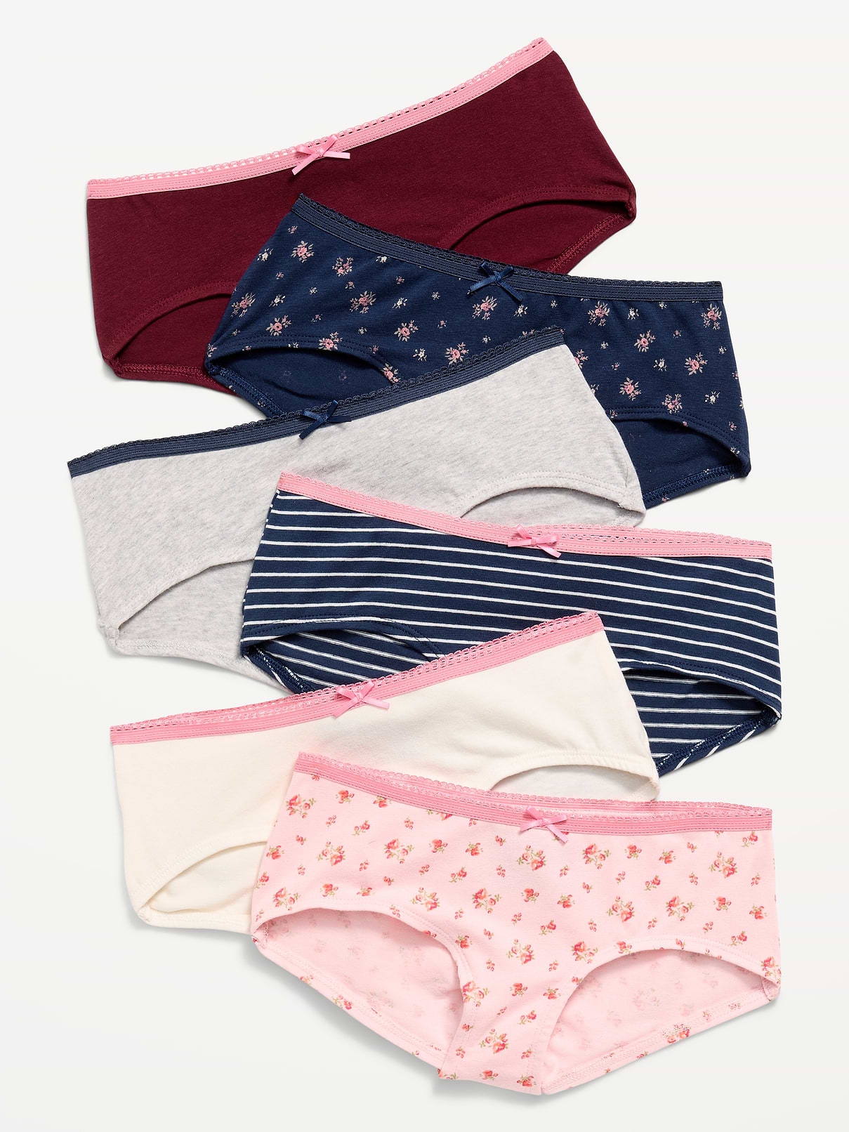 Image number 1 showing, Hipster Underwear 6-Pack for Girls