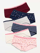 Image number 1 showing, Hipster Underwear 6-Pack for Girls
