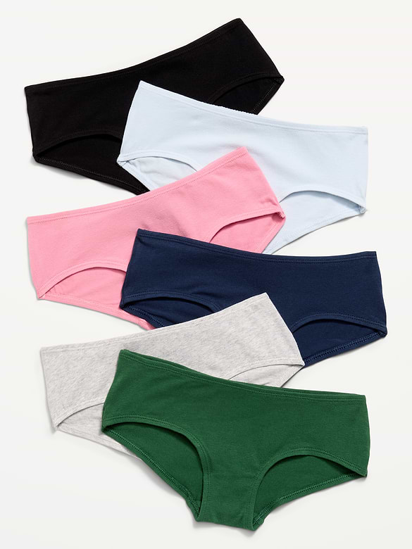 Culotte taille basse pour fille (paquet de 6)