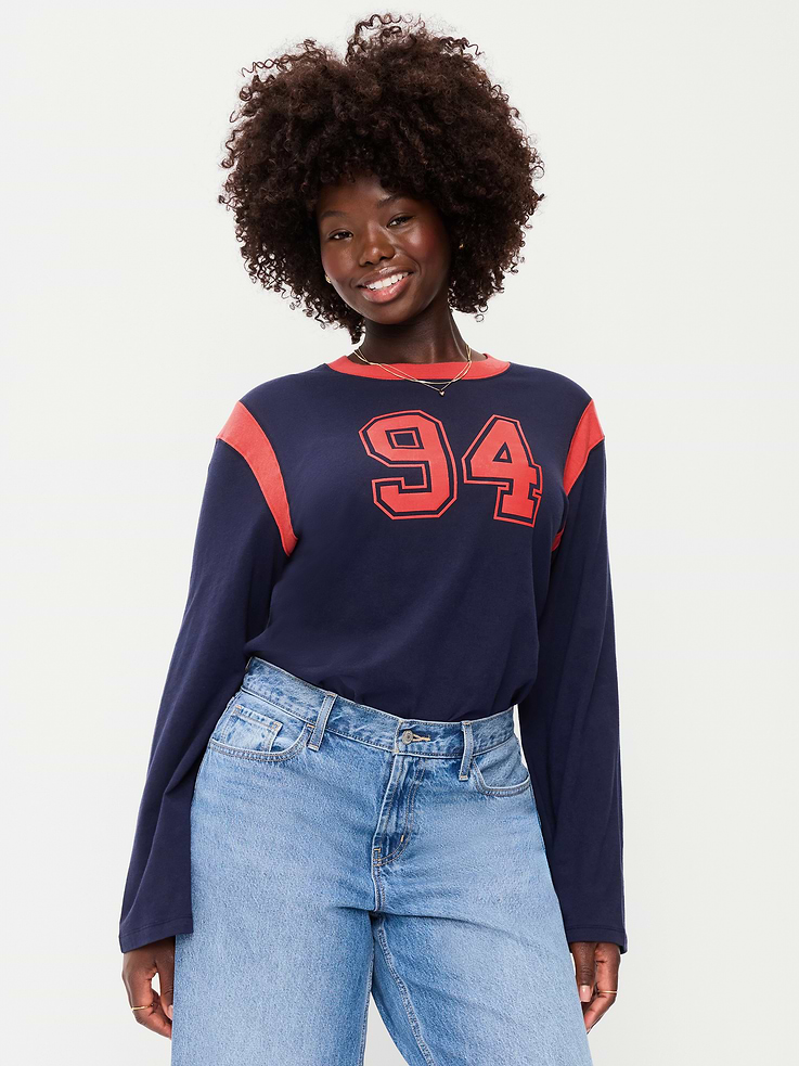 Image number 6 showing, EveryWear Long-Sleeve Graphic T-Shirt