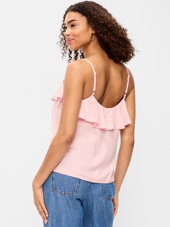 Sleeveless Ruffle Tank Top