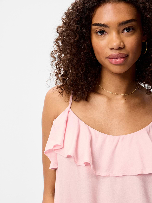 Sleeveless Ruffle Tank Top