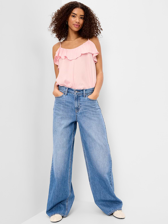 Sleeveless Ruffle Tank Top