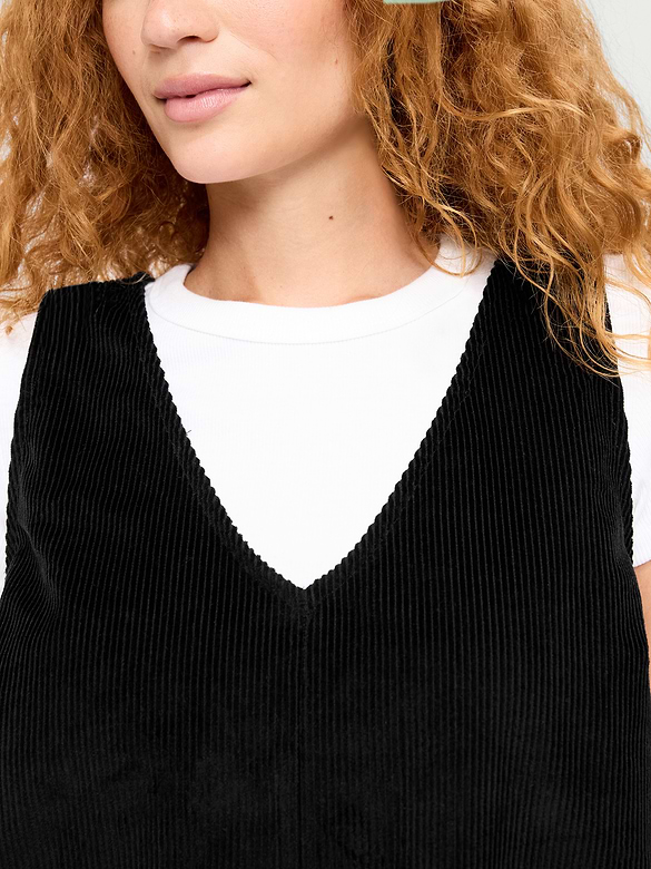 Sleeveless Pinafore Mini Dress