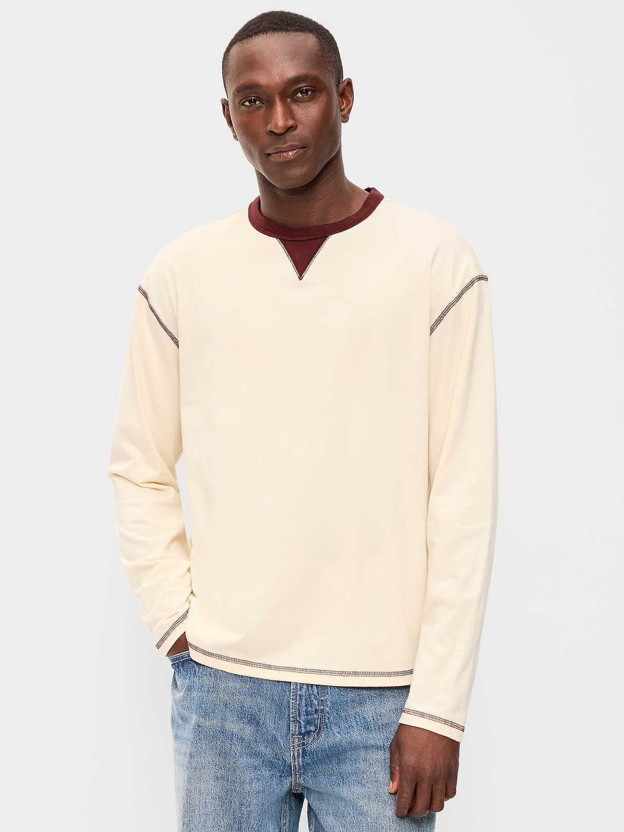 Heavyweight Long-Sleeve T-Shirt | Old Navy