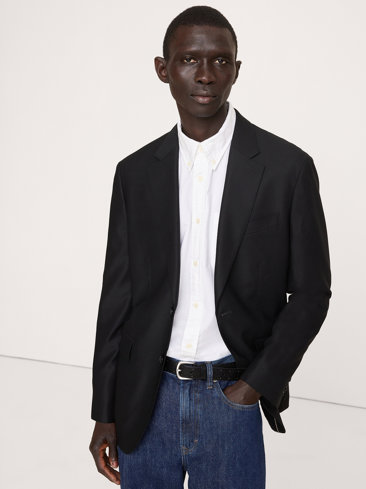 Signature Italian Hopsack Suit Jacket | Banana Republic