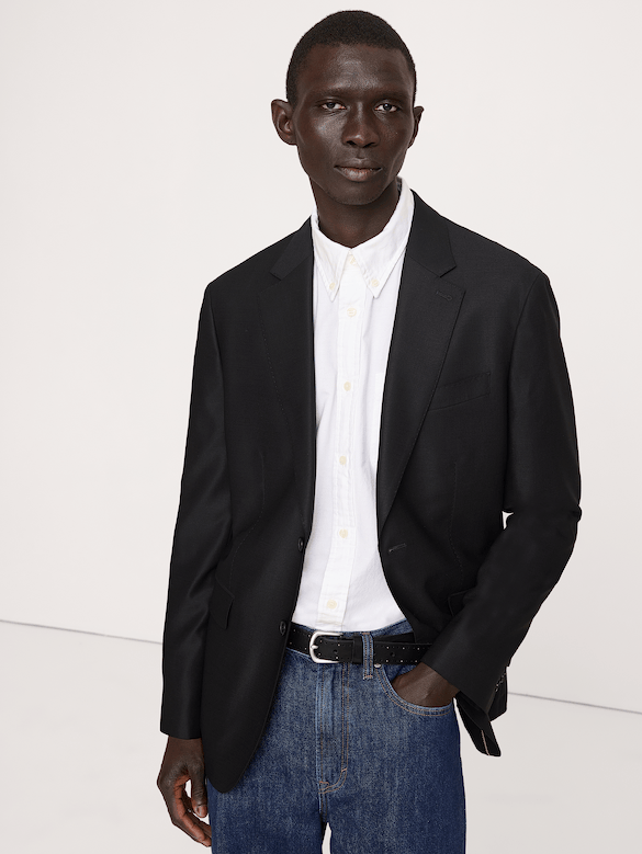 Signature Italian Hopsack Suit Jacket