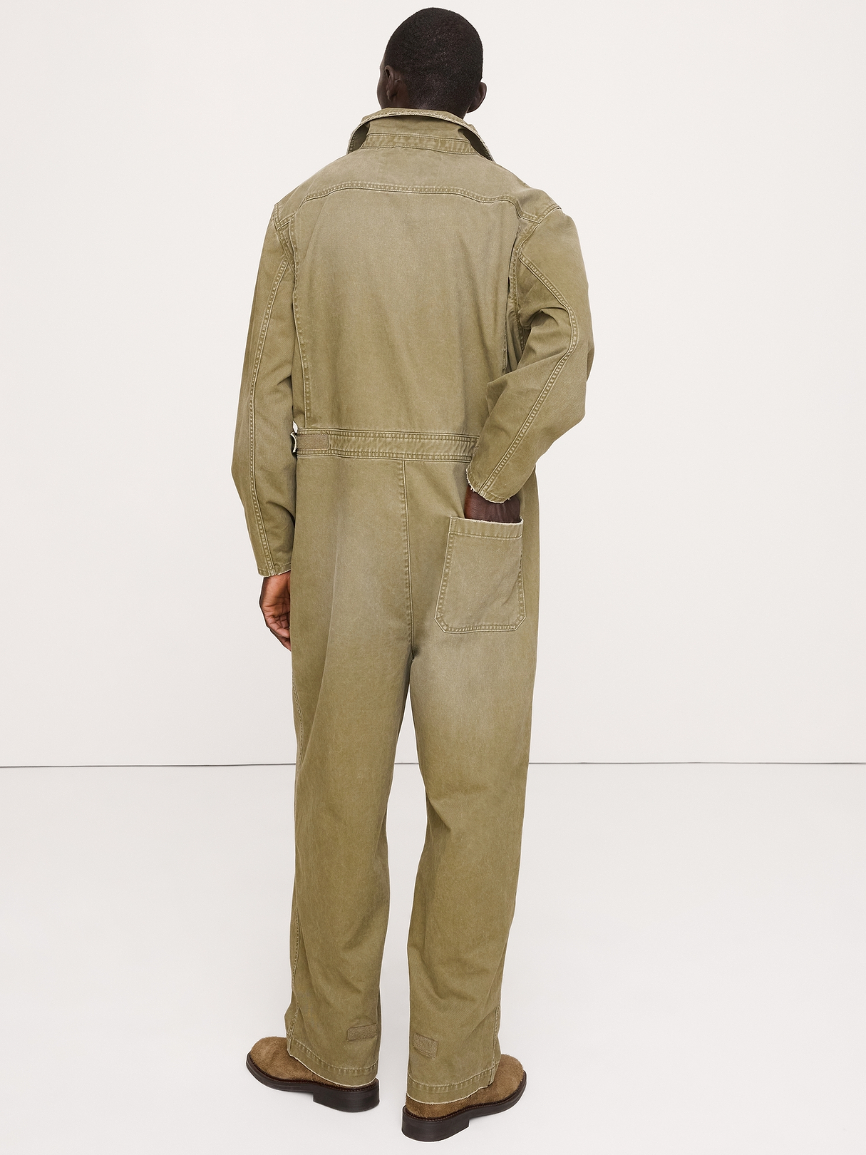 Cotton Twill Utility Jumpsuit | Banana Republic