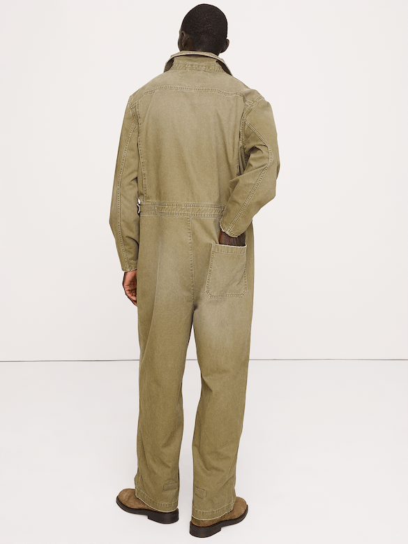 Cotton Twill Utility Jumpsuit