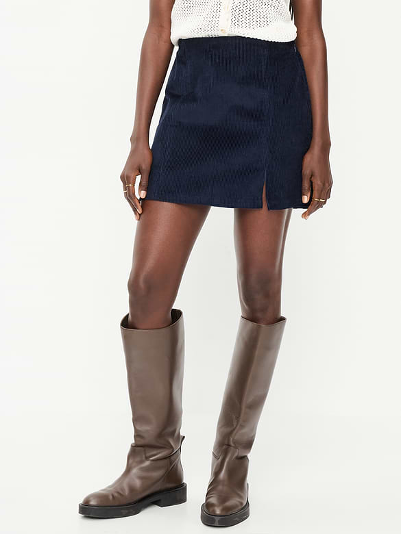 Corduroy Mini Skirt