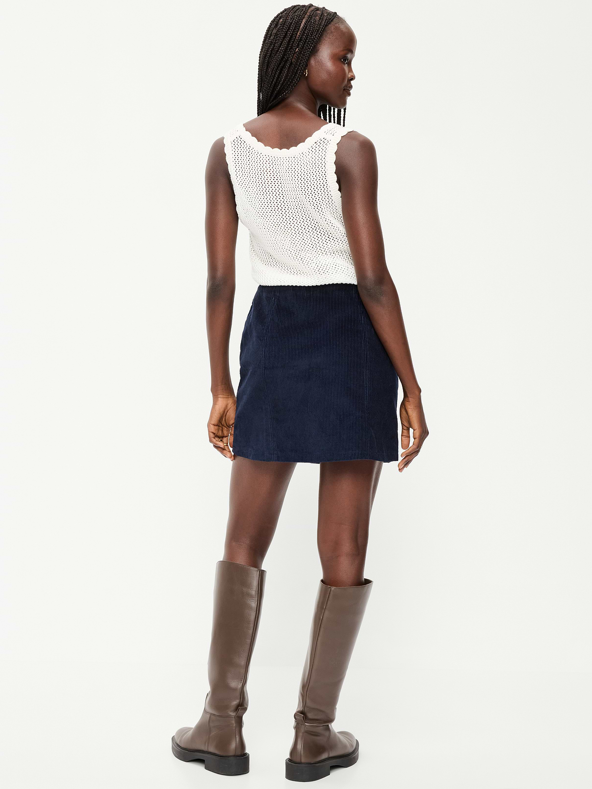 Image 3 of 8, Corduroy Mini Skirt