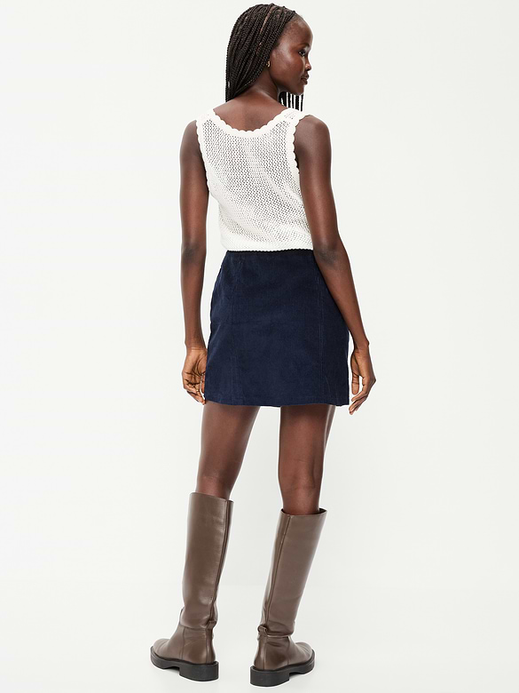 Corduroy Mini Skirt