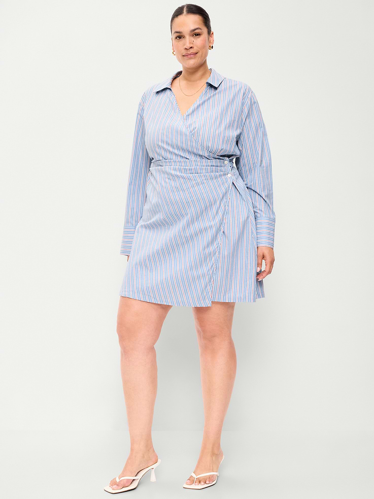 Image number 9 showing, Wrap Mini Shirt Dress