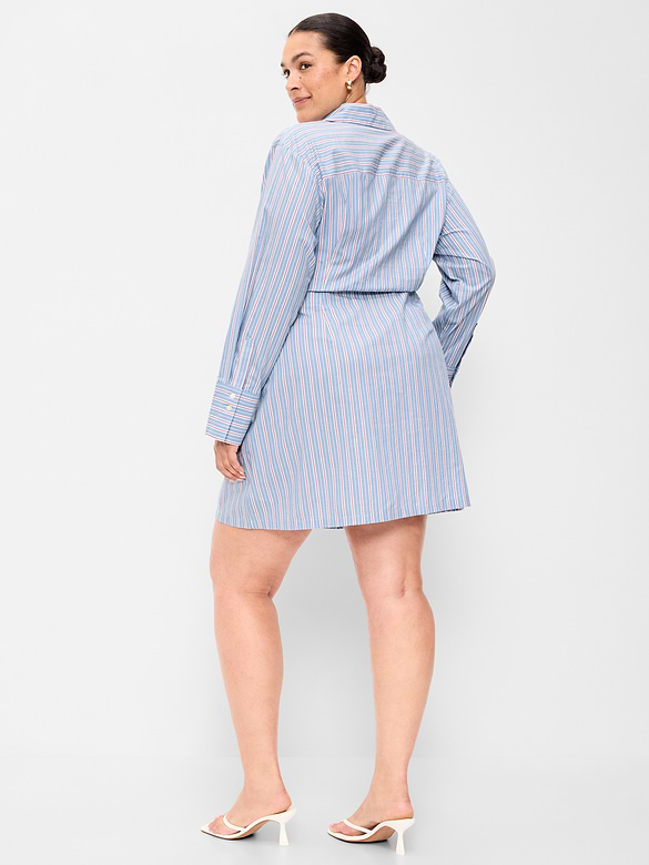 Wrap Mini Shirt Dress