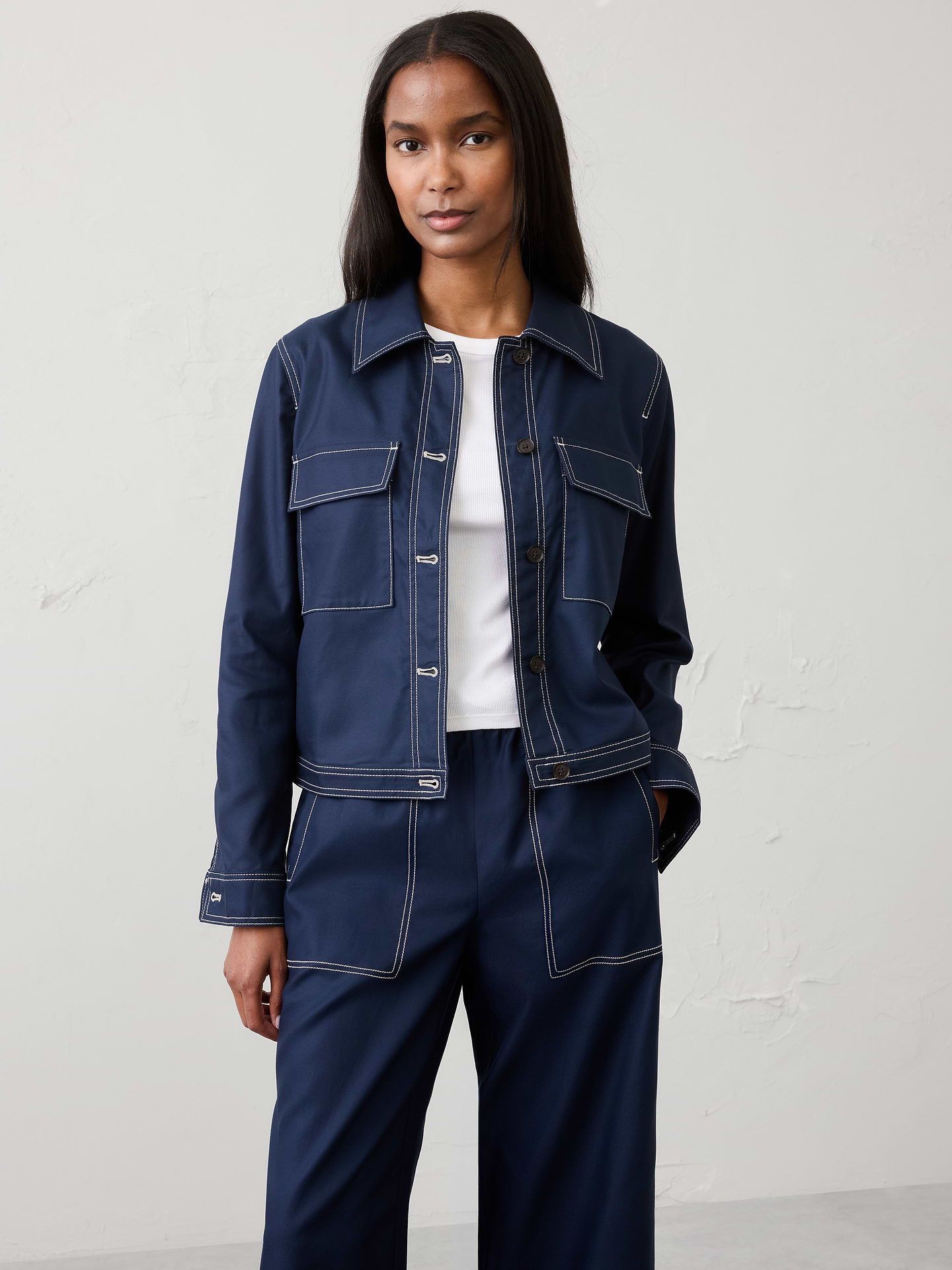 Image number 1 showing, Lightweight Twill Jacket