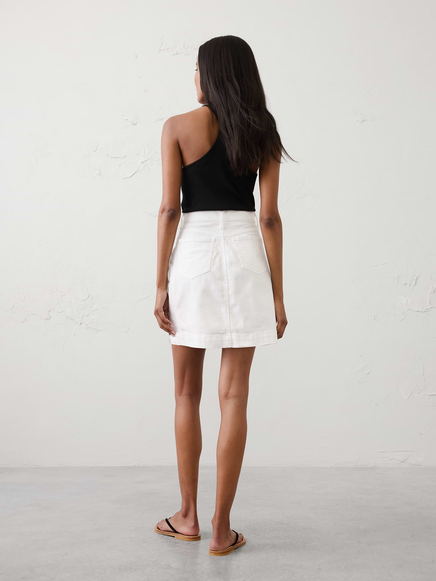 Image number 2 showing, Denim Pieced Utility Mini Skirt