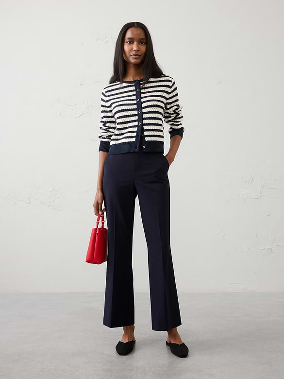 Hayden Sculpted Bootcut High-Rise Stretch Cropped Pant