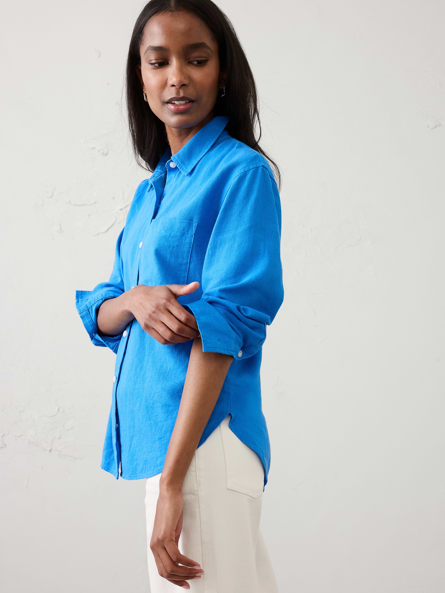 Image number 3 showing, Perfect Linen-Blend Shirt