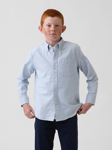 Image number 1 showing, Kids Uniform Oxford Shirt