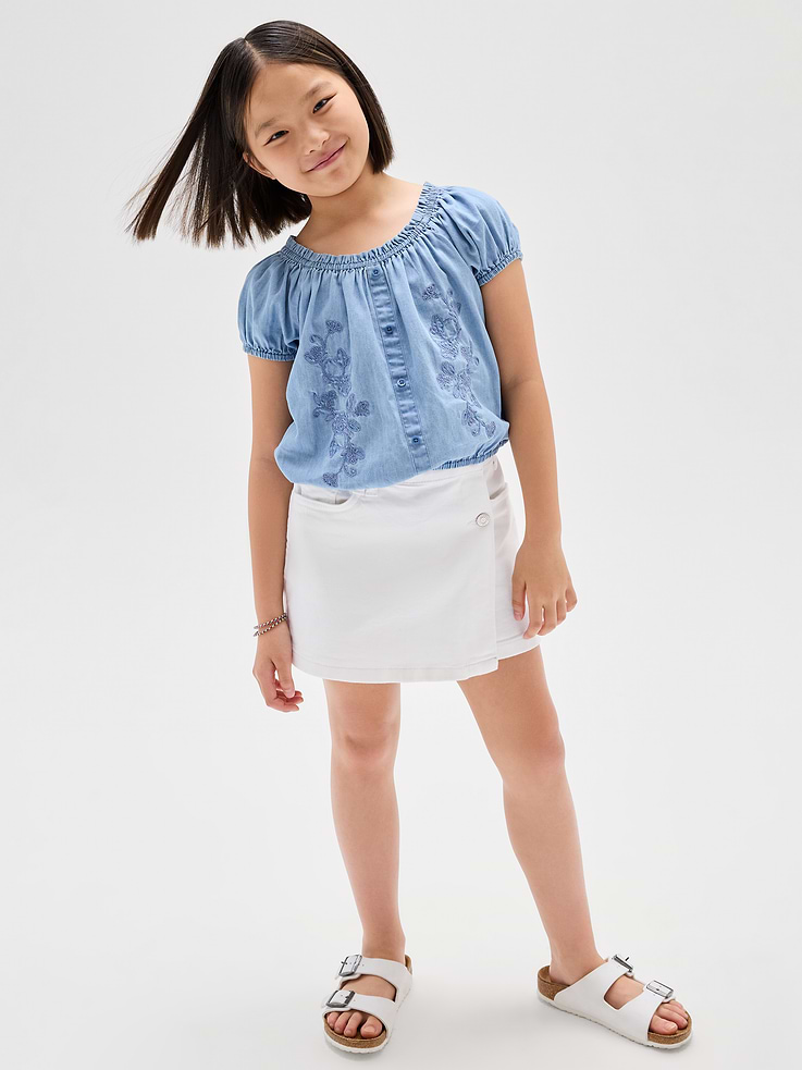Image number 4 showing, Kids Denim Skort