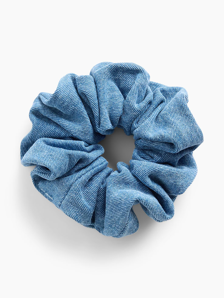 Image number 1 showing, Denim Scrunchie