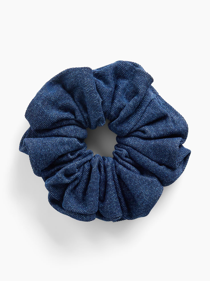 Image number 1 showing, Denim Scrunchie