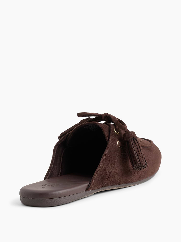 Image number 4 showing, Vegan Suede Tassel Moc Mules