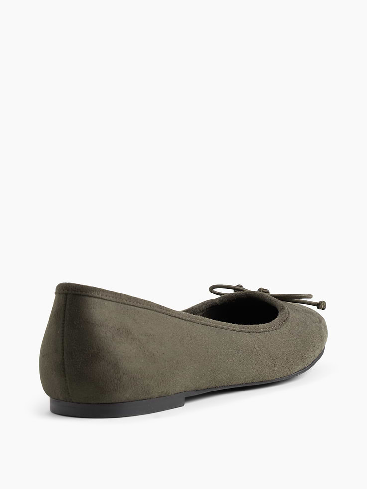 Image number 3 showing, Vegan Suede Ballet Flats