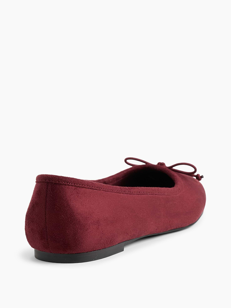 Image number 3 showing, Vegan Suede Ballet Flats