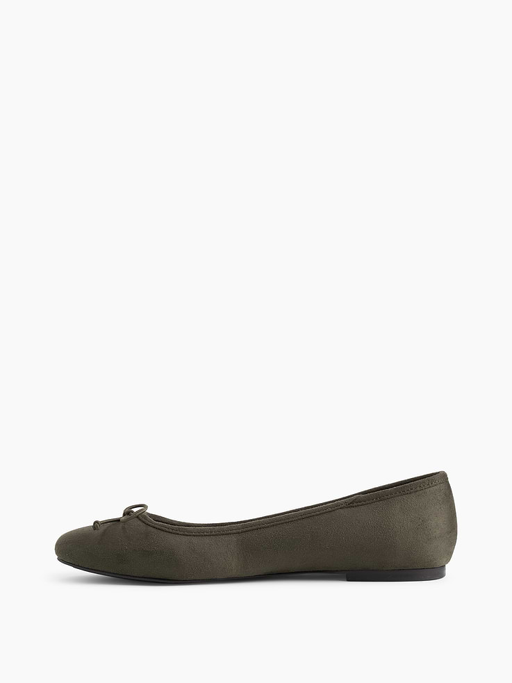 Image number 4 showing, Vegan Suede Ballet Flats