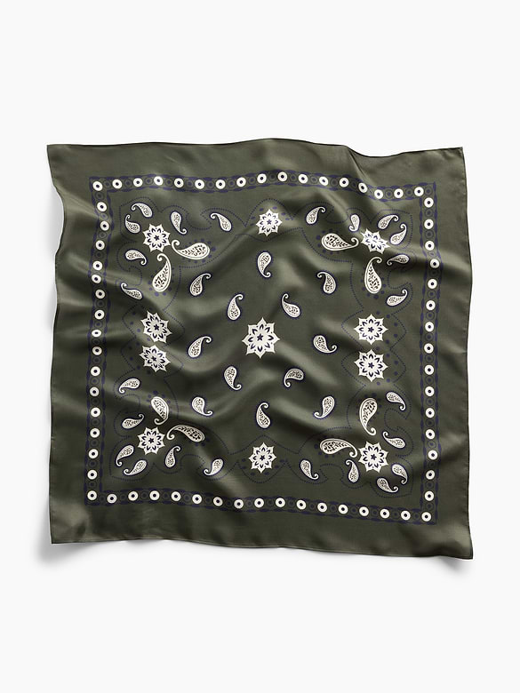100% Silk Bandana