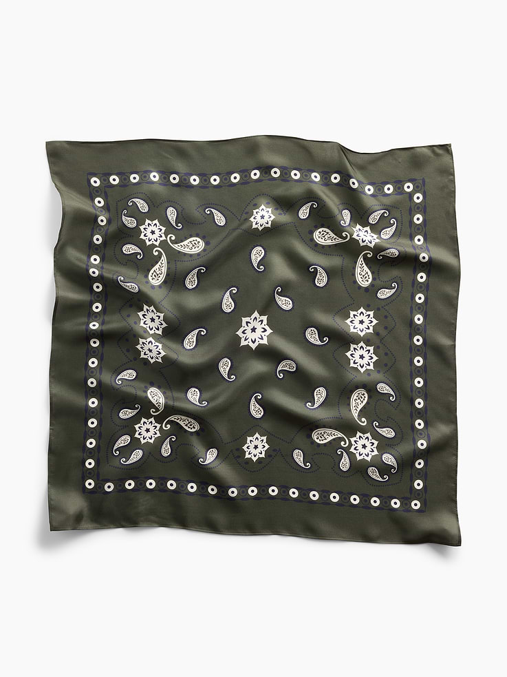 Image number 1 showing, 100% Silk Bandana