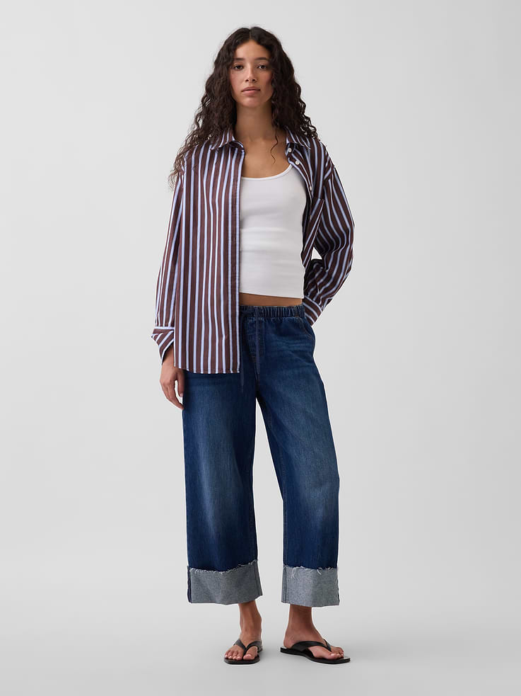 Image number 1 showing, Low Rise '90s Loose Easy Crop Jeans