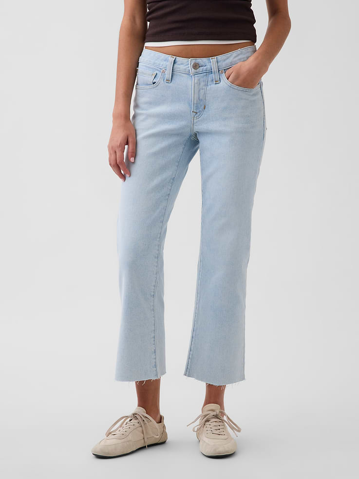 Image number 2 showing, Low Rise Long & Lean Crop Jeans